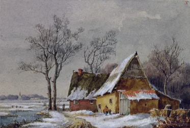 Winterszene in den Niederlanden